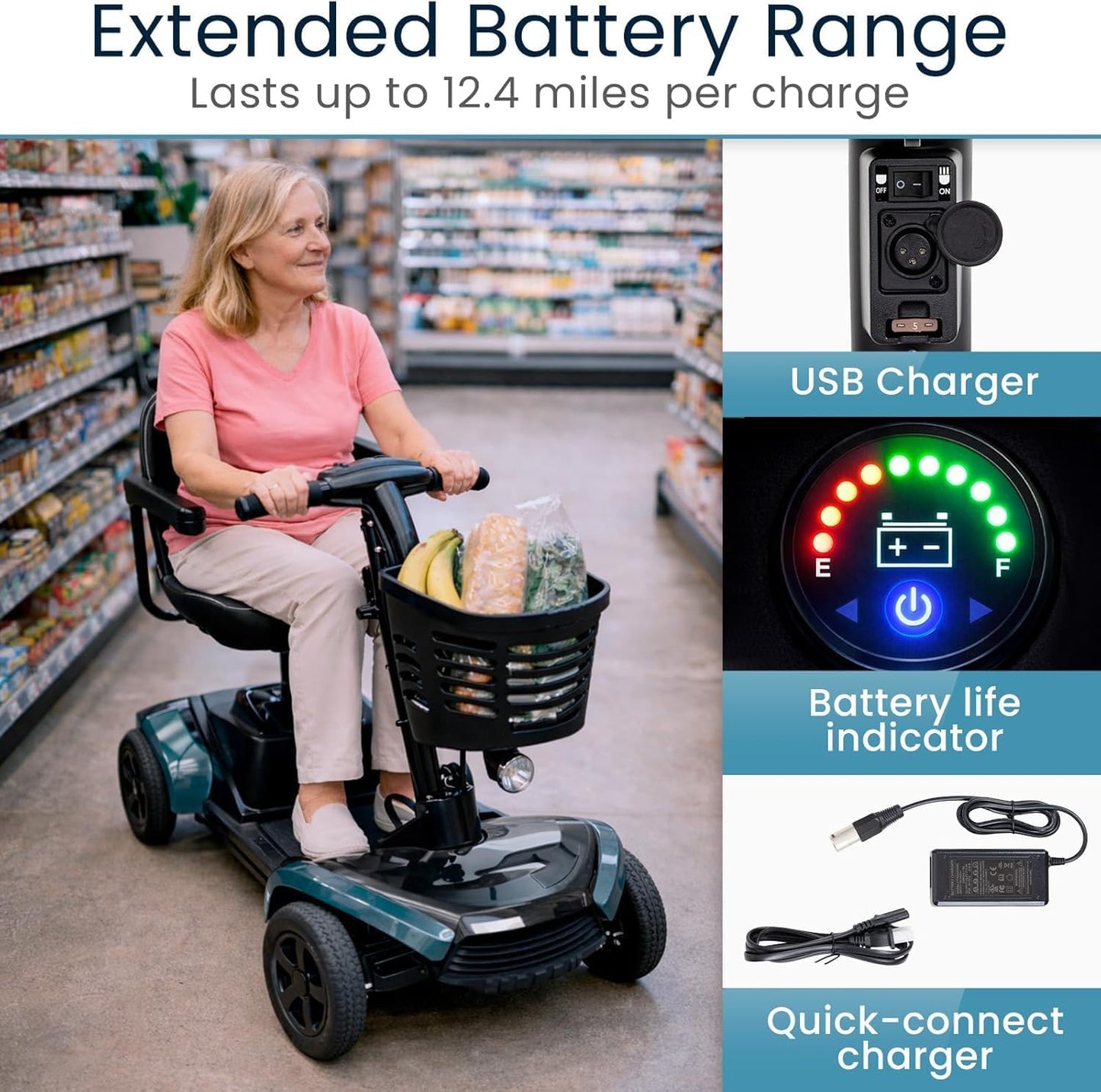 Heavy Duty (330lb) Mobility Scooter (24hr Rental)