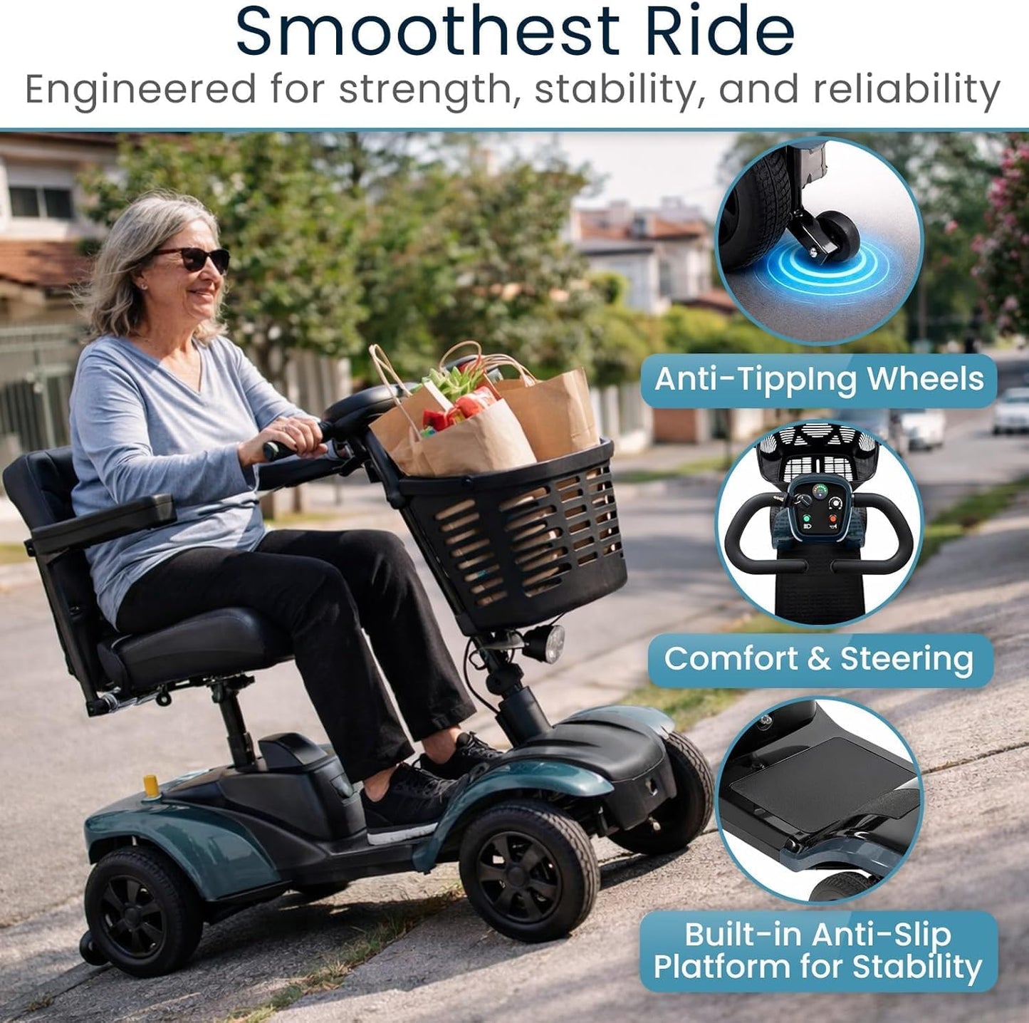 Heavy Duty (330lb) Mobility Scooter (24hr Rental)