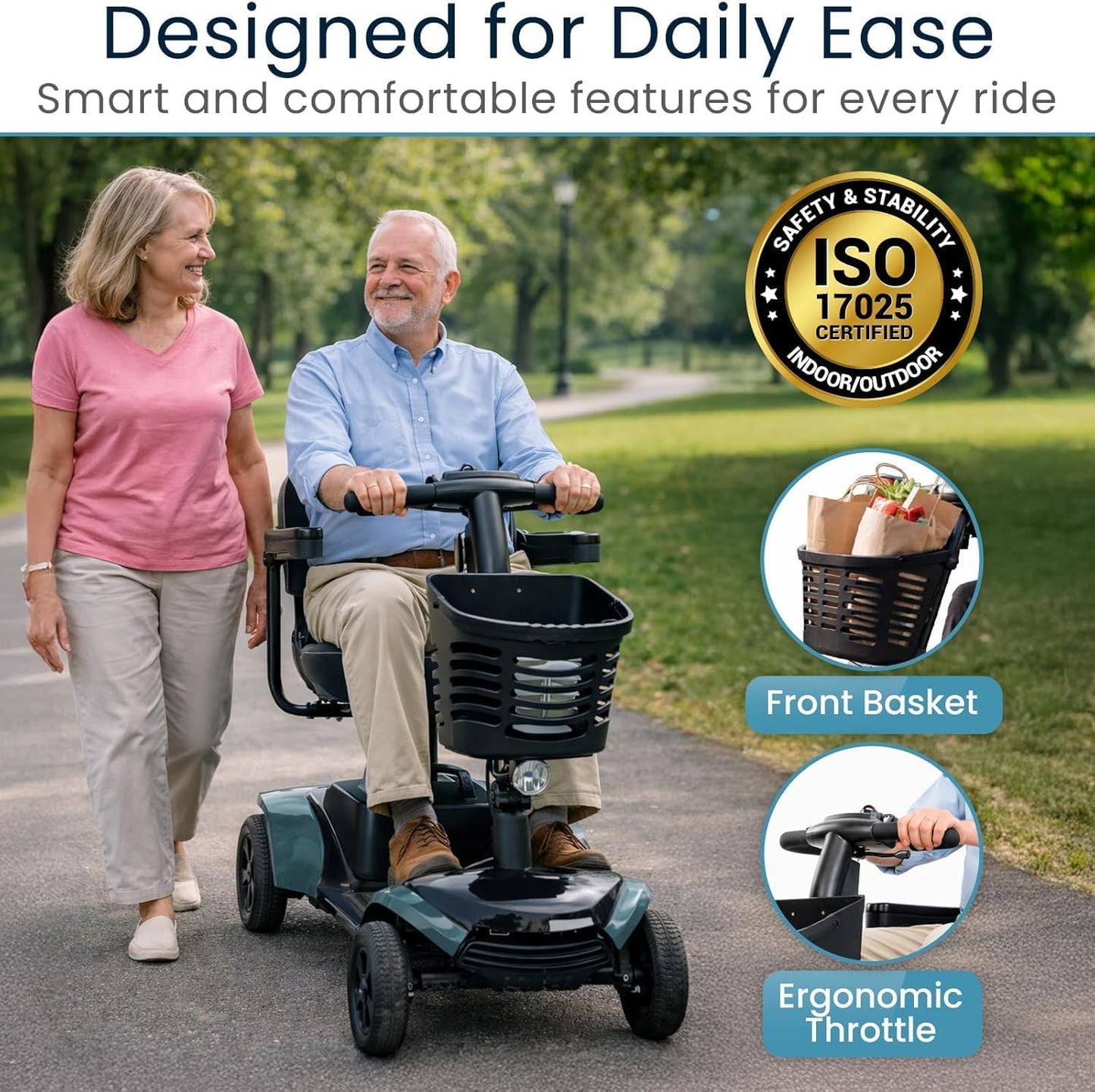 Heavy Duty (330lb) Mobility Scooter (24hr Rental)