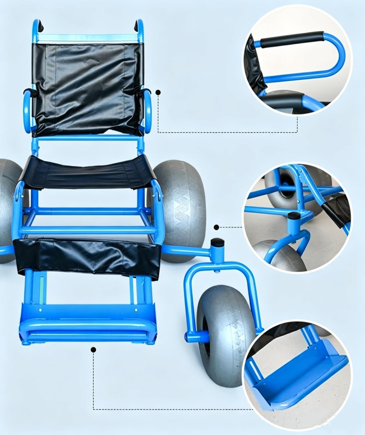 Beach Wheel Chair - Heavy Duty (24hr Rental)