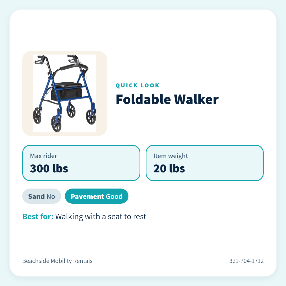 Foldable Walker quick stats