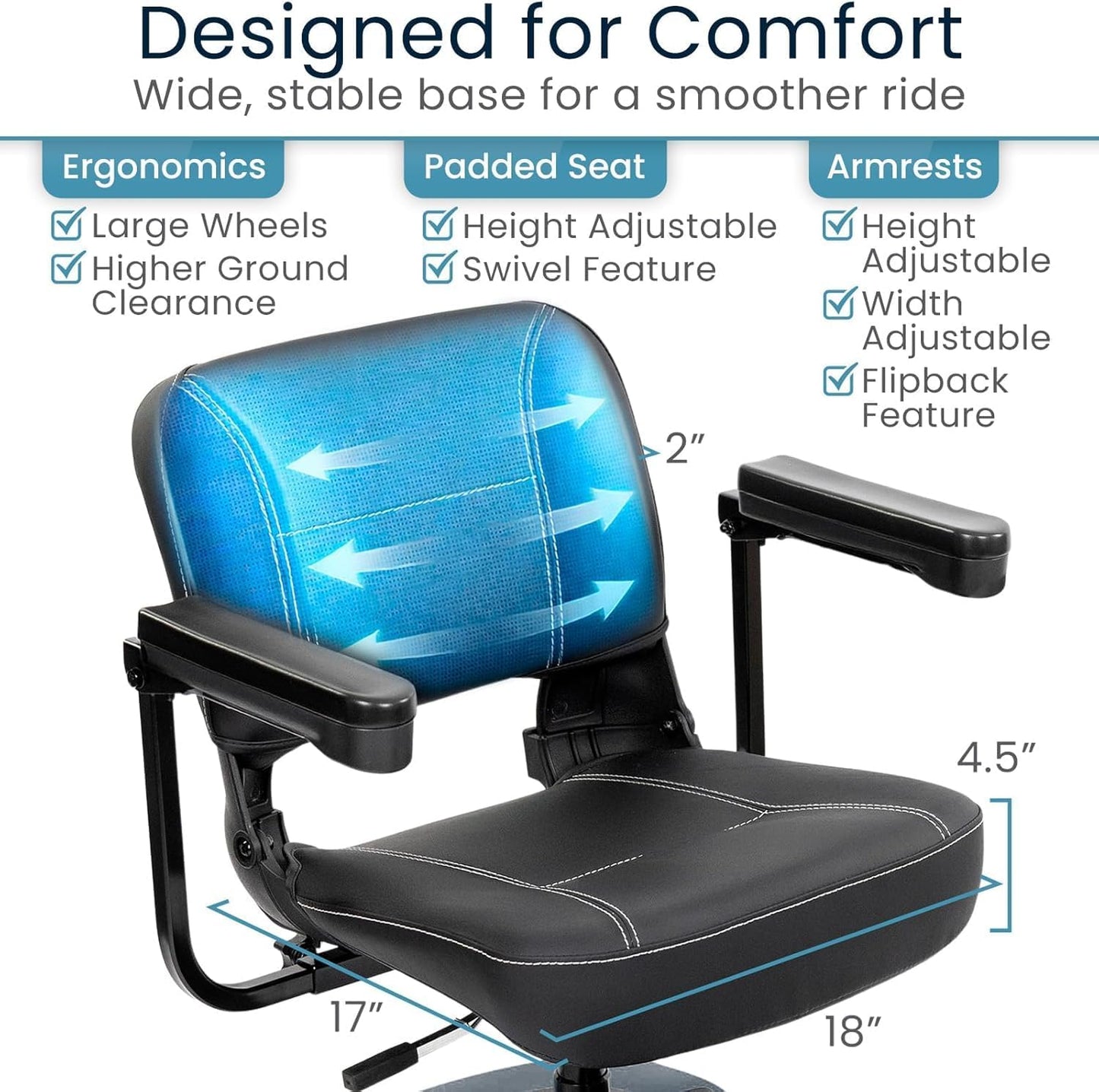 Heavy Duty (330lb) Mobility Scooter (24hr Rental)